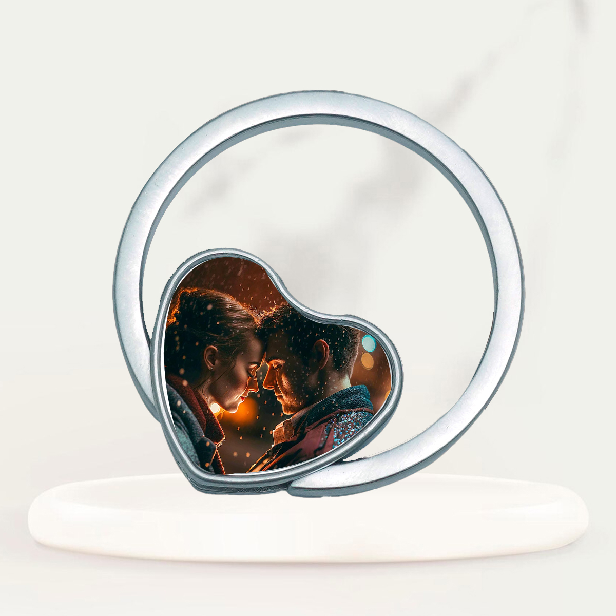 personalized heart-shape-metal-keyring sharjah